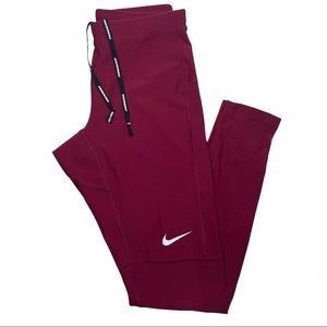 Nike Run Burgundy Leggings
